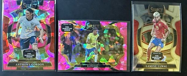 Select Road to FIFA World Cup 2026 3-Card Lot; Gordon Raphinha Yamal; Barcelona