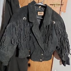 Real Leather Biker Jacket From 80's