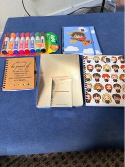 Stationery Bundle (Expo Markers + 4 Notebooks/Journals)