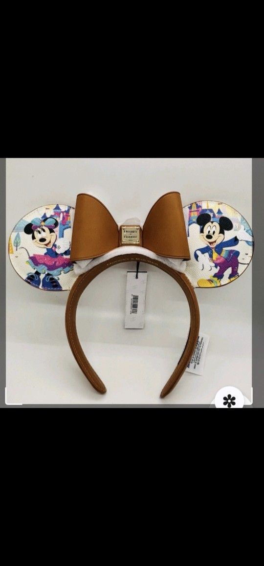 Disney Parks Disneyland 70th Anniversary Dooney & Bourke Headband Ears