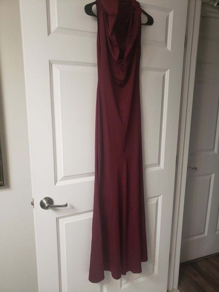 Burgundy Gown
