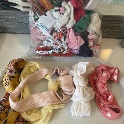 Bag With 20 + Baby Girl Headbands