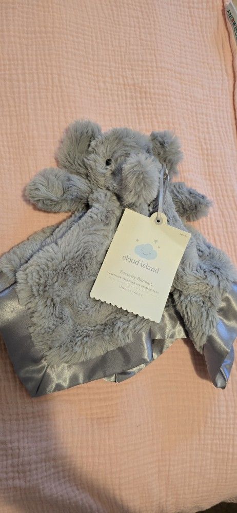 Cloud Island Elephant Security Blanket