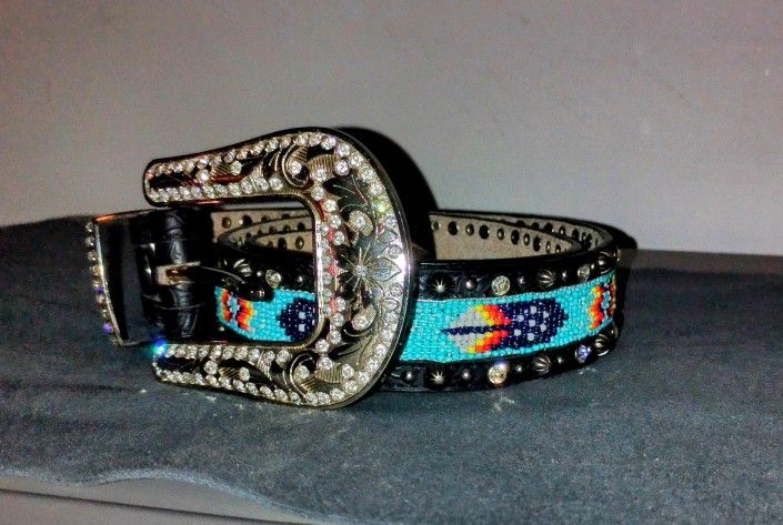 Rhinestone Aztec Belt
