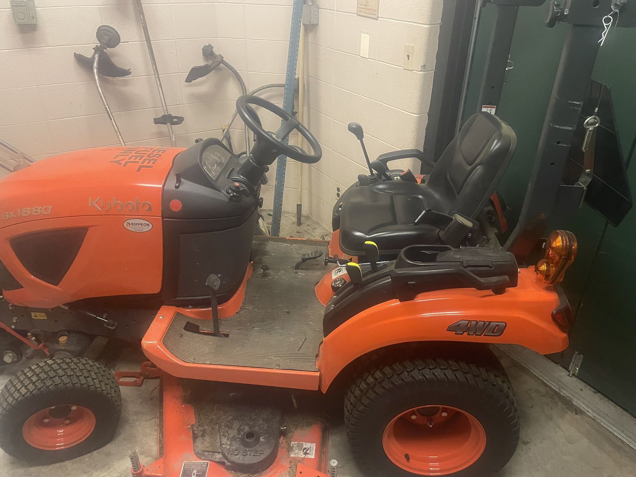 Kubota BX1880 4WD Diesel Tractor – Like New with Mower Deck & Blade