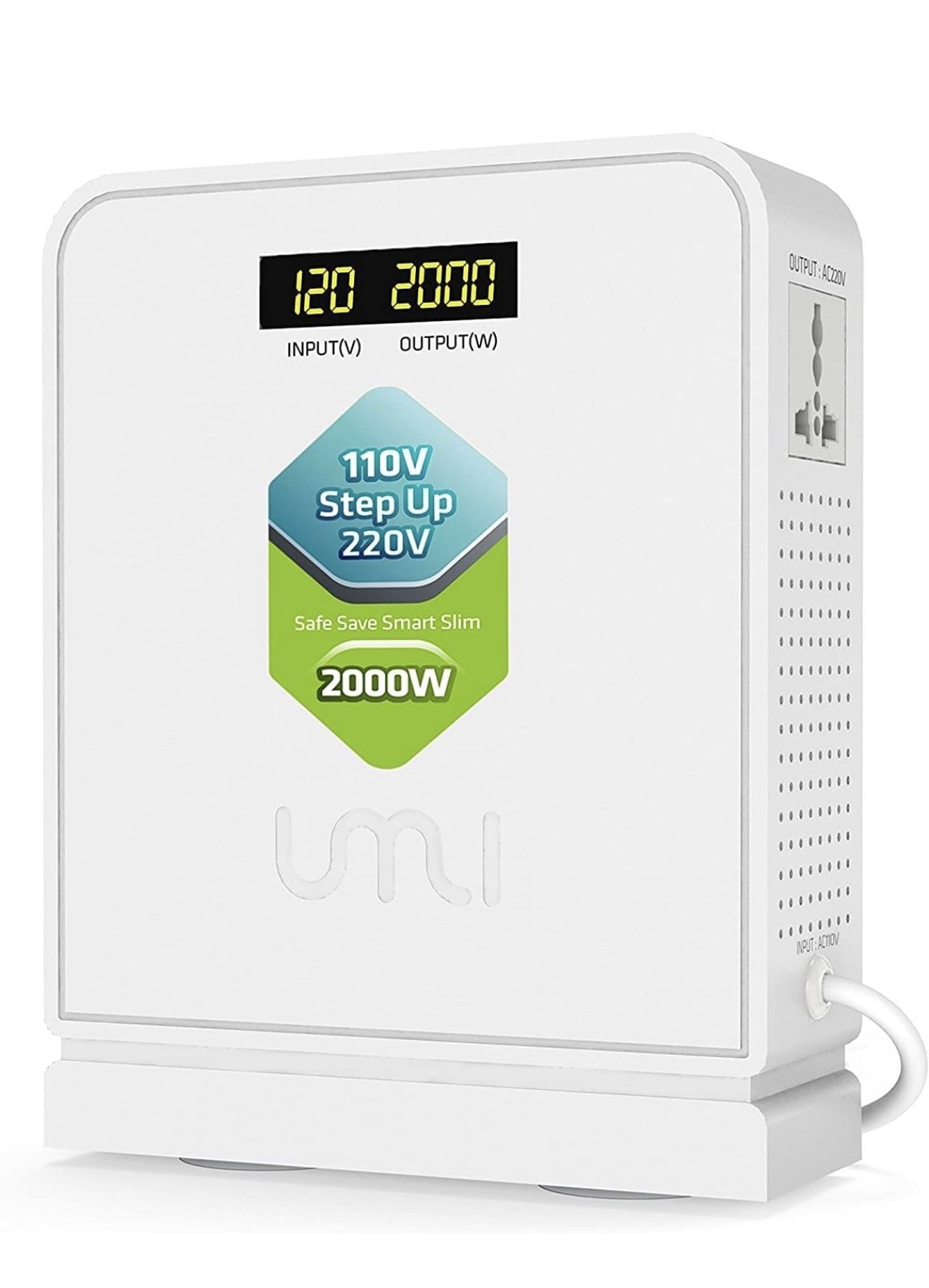 2000W Step Up Voltage 110v to 220v Converter, Voltage Converter 110v to 220v for Large Capacity Device Up to 4000W, Step Up Converter 110v to 220v wit