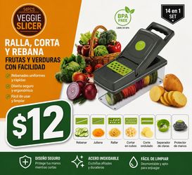 Cortador de verduras $12