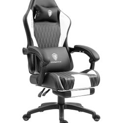 Brand New Gaming Chair with Lumbar Support and Footrest