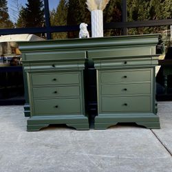 Green SOLID WOOD Side tables Per Each 