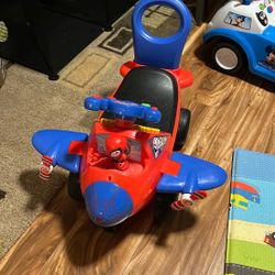 Mickey Mouse Spider-Man Toddlers Ride On Airplane Police Toy Car