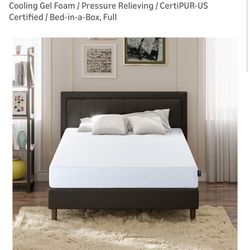 Full-size memory Foam Mattress 