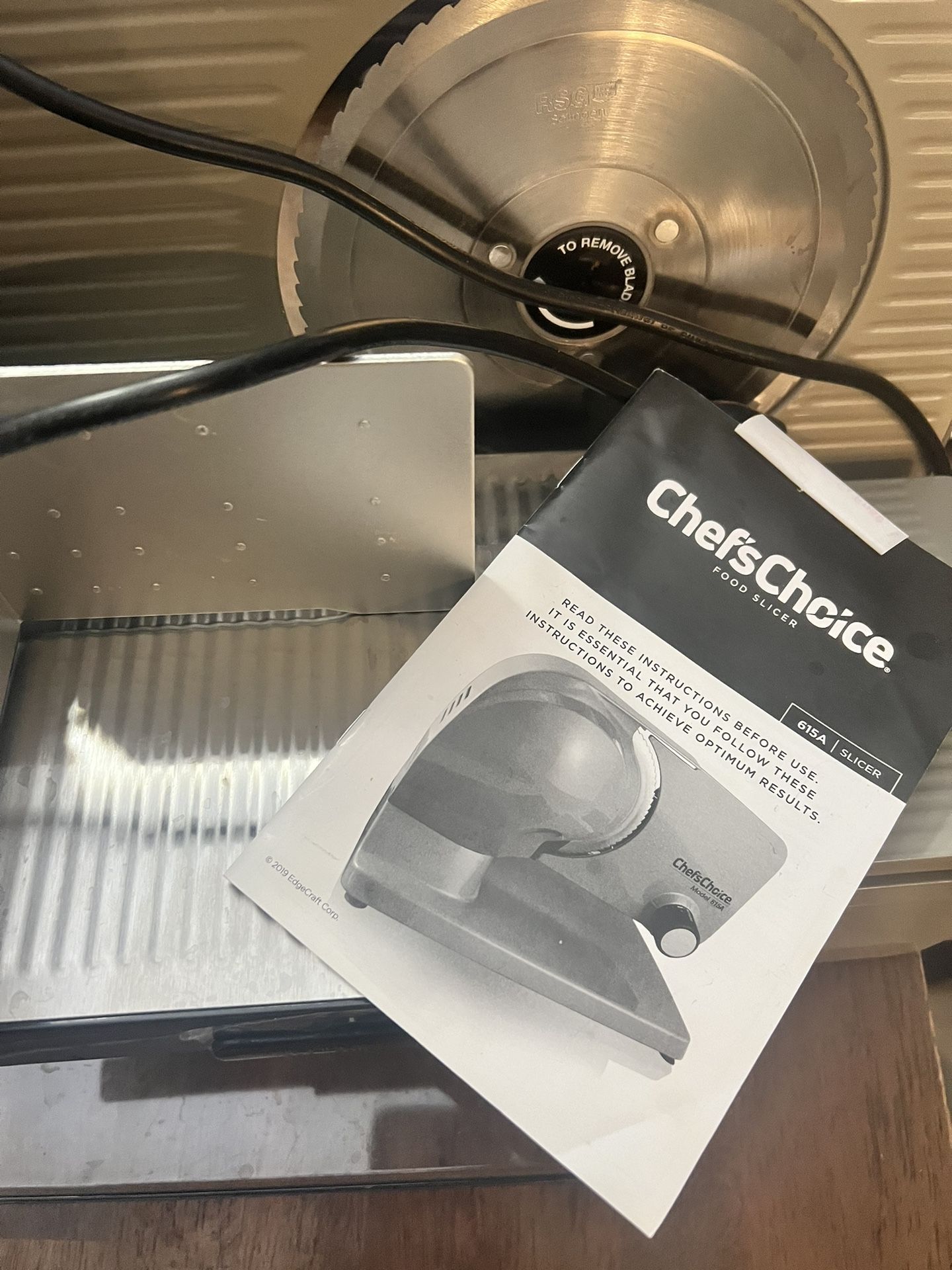 Chef’s choice Food slicer - Model 615A