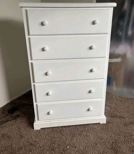 Reduced Price Solid Wood Dresser Originally $200. Not Cheap Ikea Particle Board