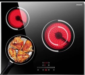 Electric Cooktop 24 Inch 240V 3 Burner,