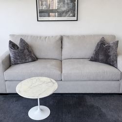 Modern Light Gray Sofa – $200 – Must Go by Friday 12PM
