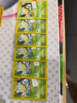Weedle Pokémon Cards Lot of 6 (Base Set Unlimited)