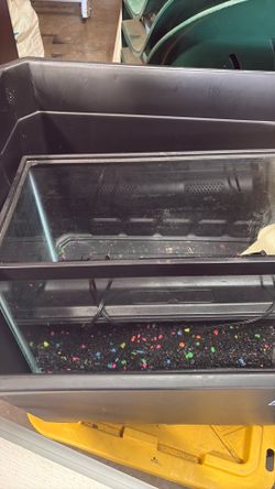 Aquarium with clean rocks