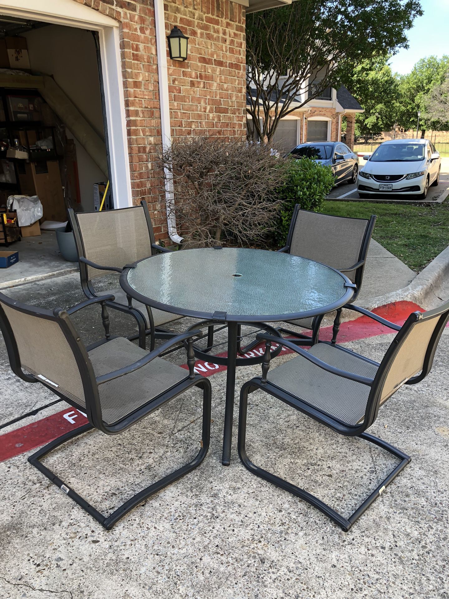 Wrought Iron Outdoor Patio Set 