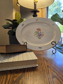 Royal Dresden by Harker Vintage Floral Platter