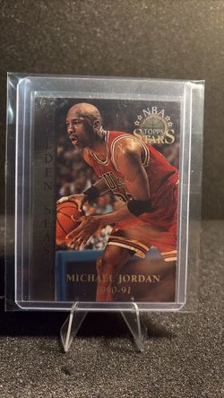 Michael Jordan 1990-91 Topps NBA Stars Card