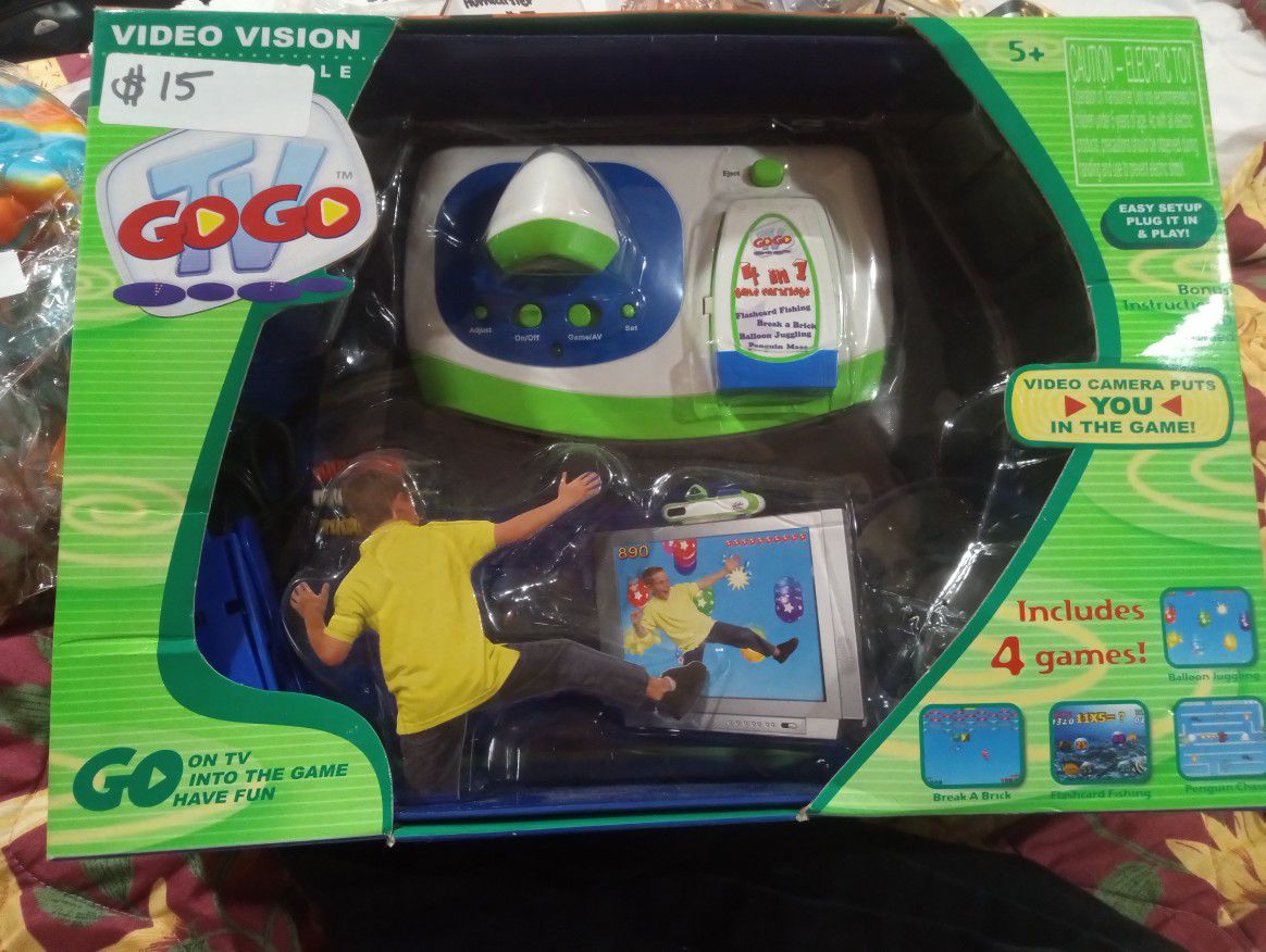 KIDS VIDEO VISION MAIN CONSOLE W/ 4 GAMES ONLY $15 