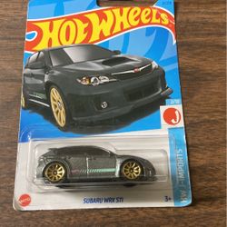 MATTEL Hot Wheels Basic car Subaru WRX STI Black HNK61 Mini Car Japan 