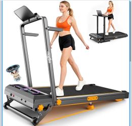 Walking Pad Treadmill with Incline 18%, Under Desk Treadmills for Home