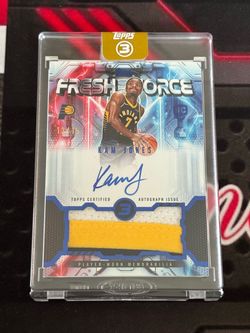 Kam Jones Topps Fresh Force Auto Patch /15