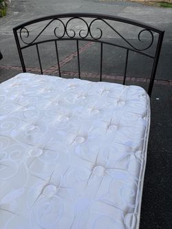 Full size mattress, frame, headboard and footboard