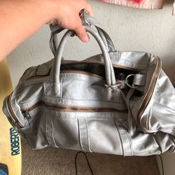 Medium Sized Leather Duffel Bag