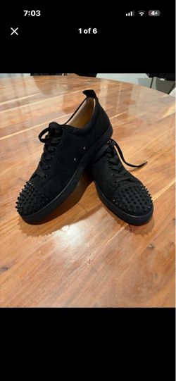🔥 Christian Louboutin Spiked Sneakers – EU 46 – Black 🔥