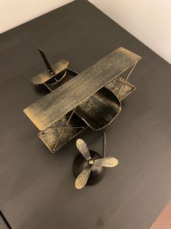 Metal Vintage Aviation Airplane Decor  Handcrafted