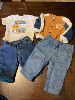 Lot of 4 boys jeans and jacket size 3/6 months #19