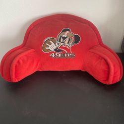 San Francisco 49ers x Mickey Mouse Backrest Pillow