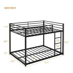 Full Size Bunk Bed & 2 Mattresses 