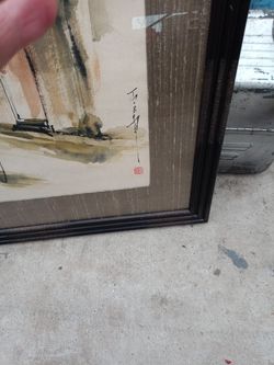 2  Glass Framed Water Color Painting