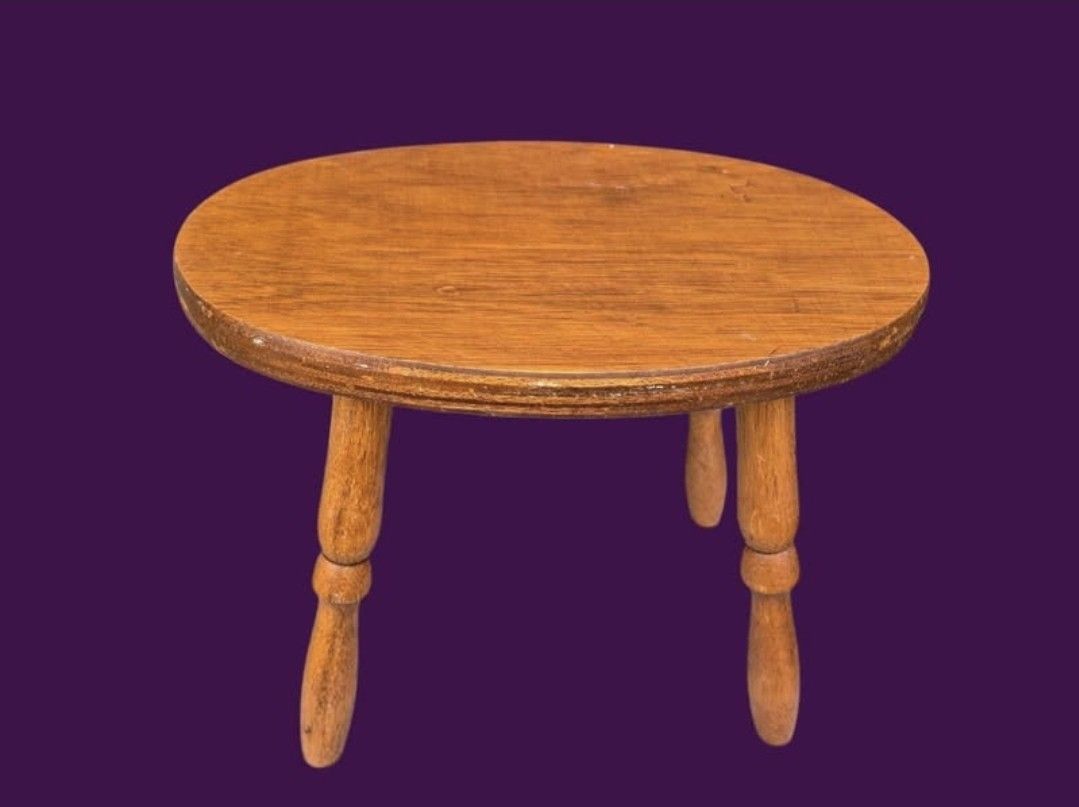 Antique Wooden Foot stool rest Indoor pot stand