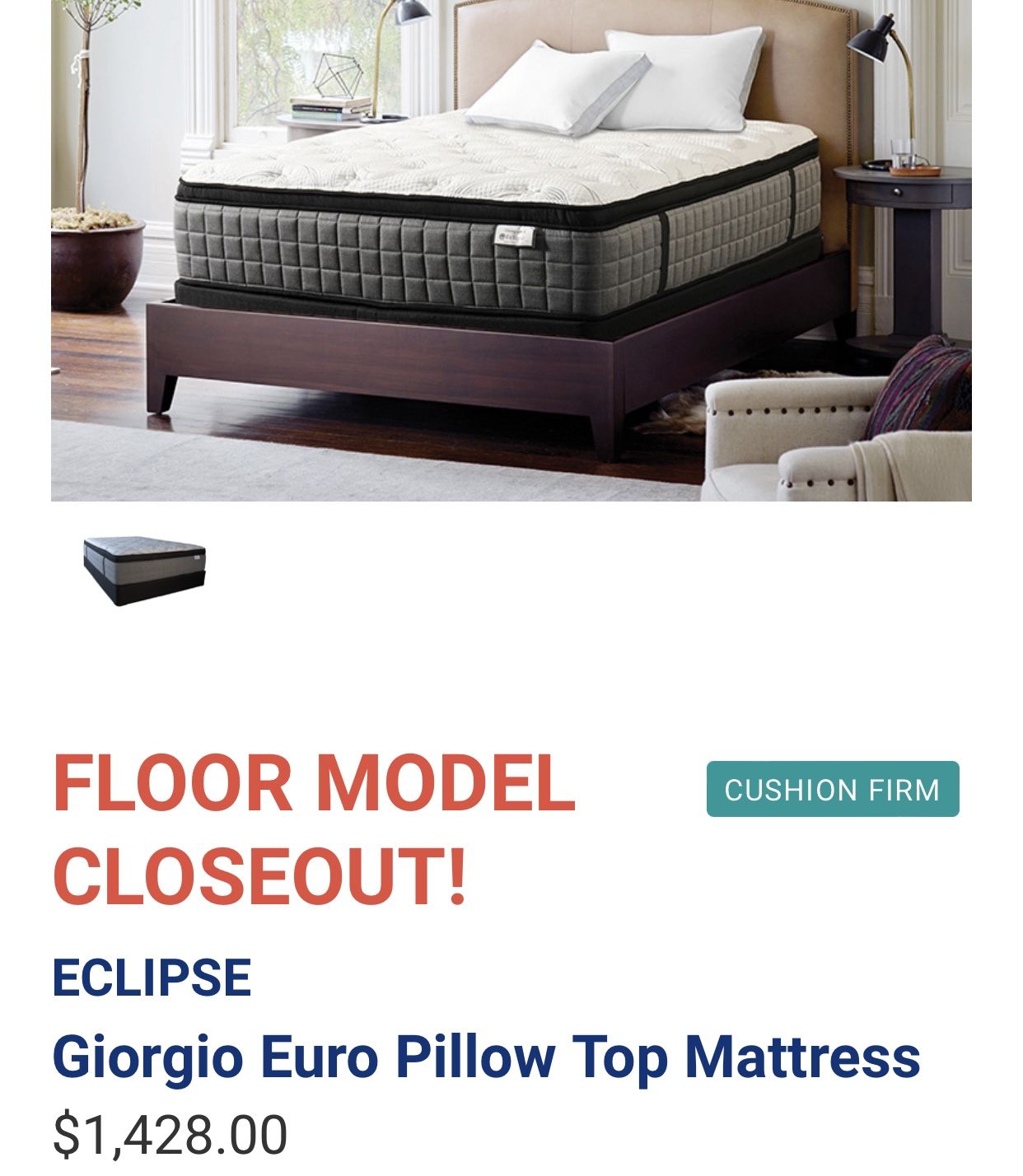 Overstock Display King Pillowtop Mattress for Sale in San Antonio, TX