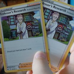 Professor researcher pokemon cards