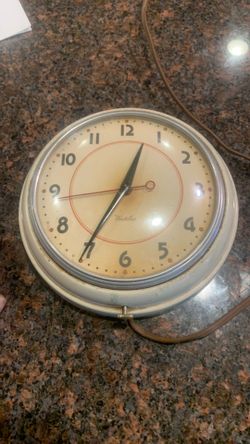 Vintage 1960s westclox wall clock stopped working