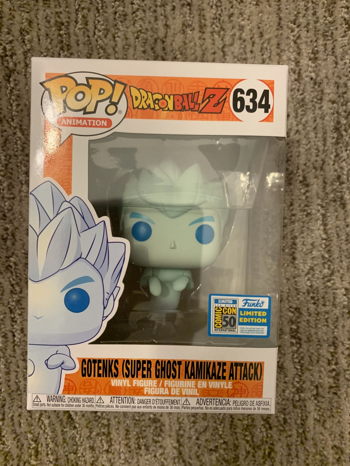 MINT Gotenks super ghost kamikae attack Funko pop dbz dragon ball z sdcc con sticker