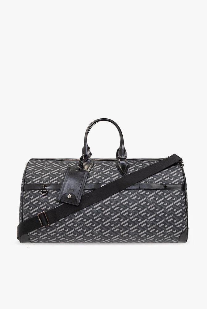 Versace Monogram Zipped Holdall Bag
