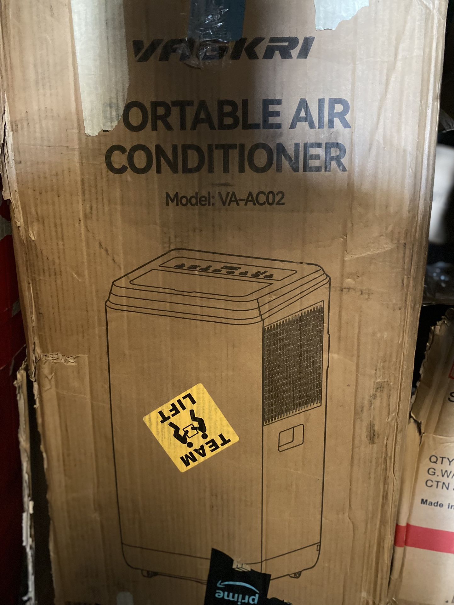 VAGKRI Portable Air Conditioners 12000 BTU, 3-in-1 AC Unit with Fan & Dehumidifier 