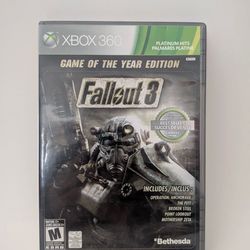 Fallout 3 Game Of The Year Edition Xbox 360