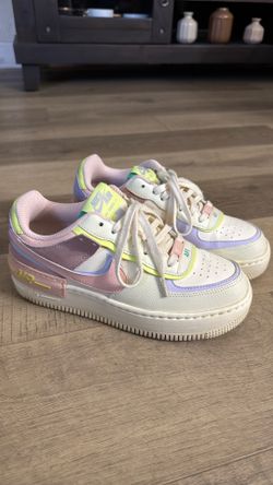 Women’s Nike AF1 Shoes Pastel Colors Size 6