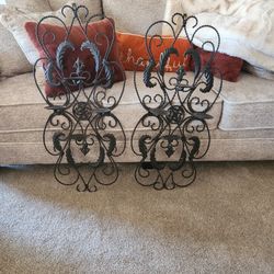 Rod Iron Candle Holders