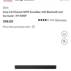 Sony Soundbar With Bluetooth 