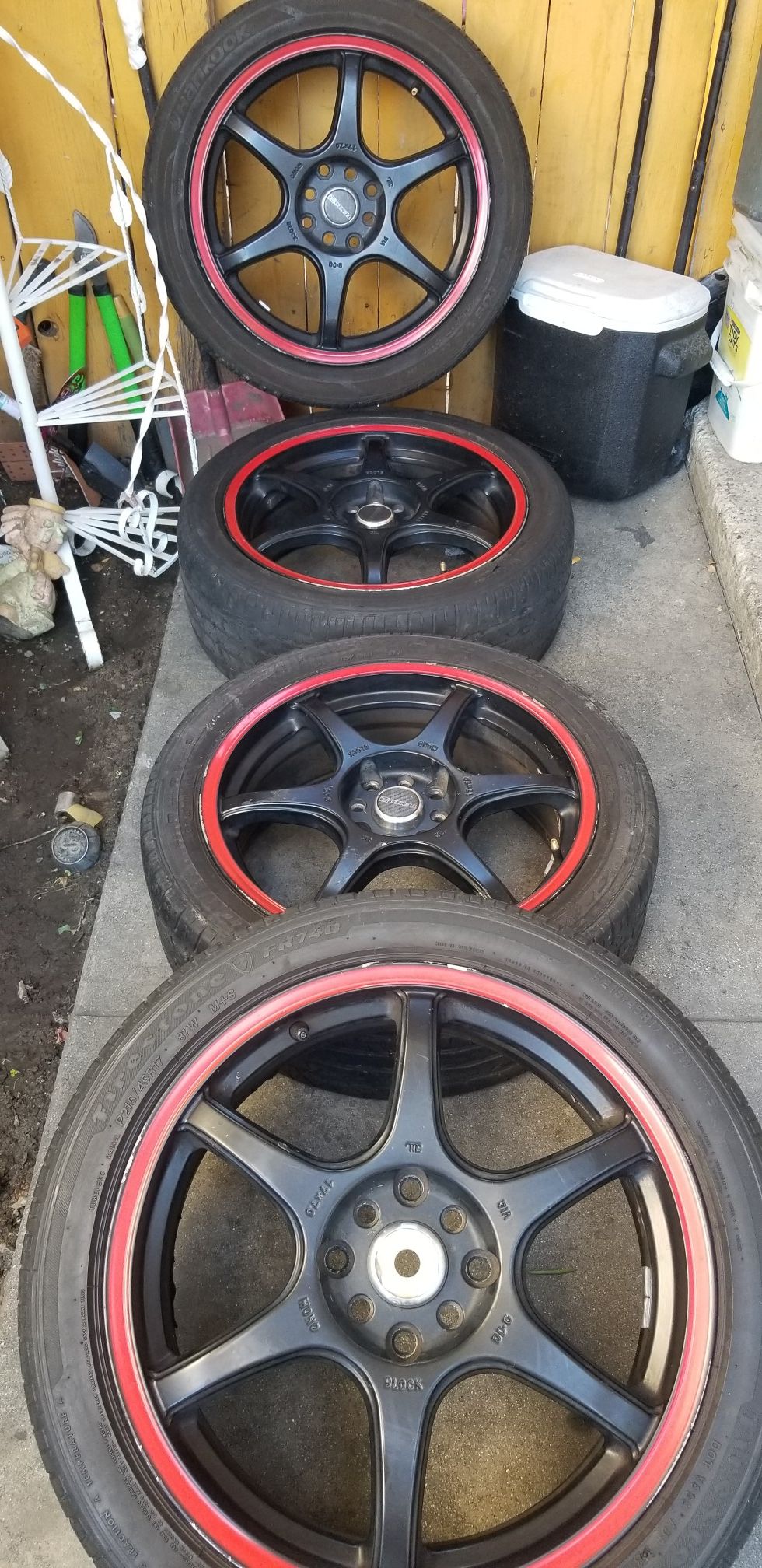 17 inch Tenzo r Monoblock dc6 racing rims 4x100 4x114.3