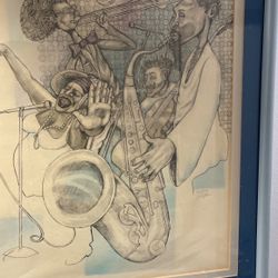 1972  25 X 19 Original jazz print and graphite number 483/ 500