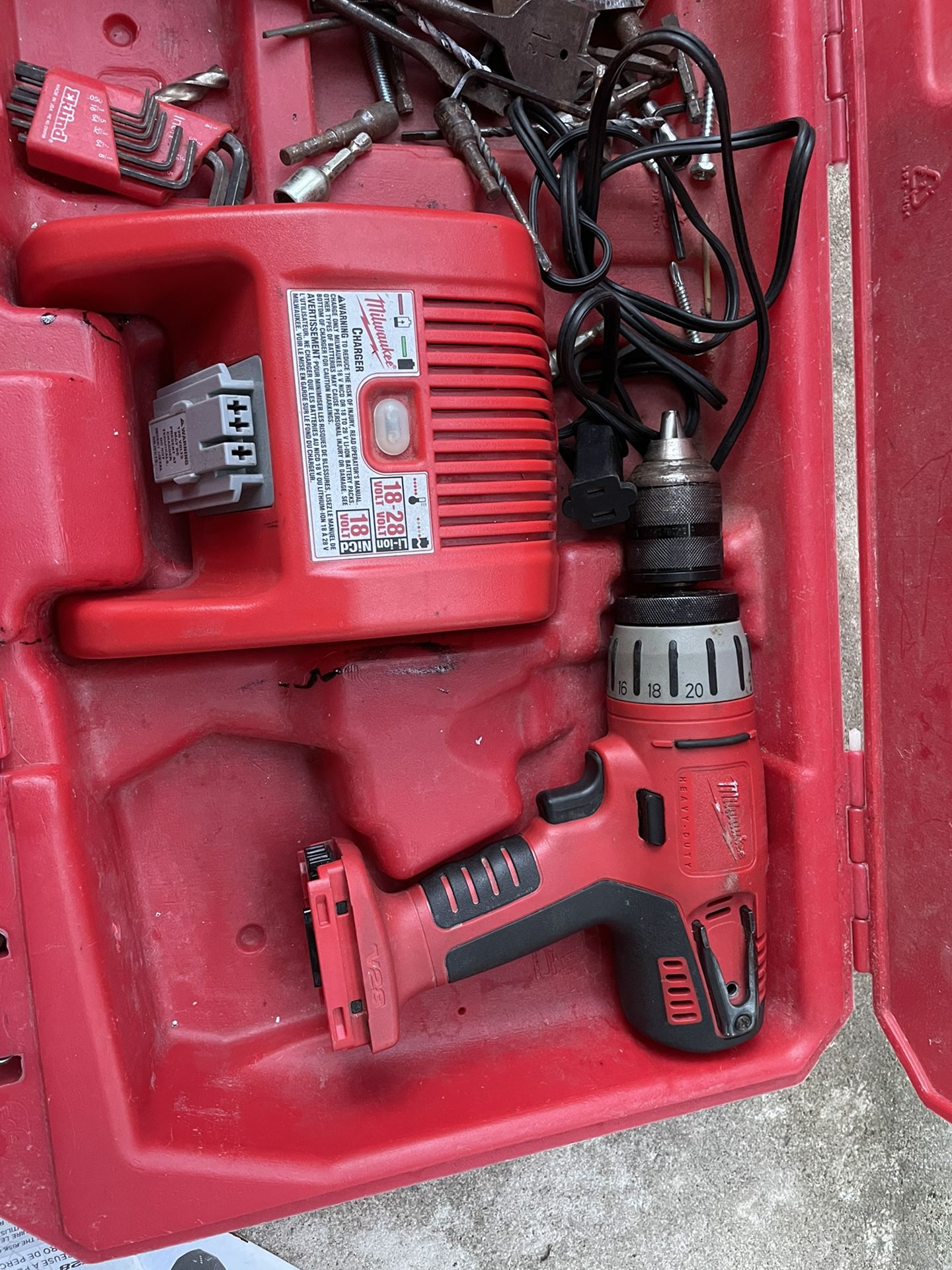 Milwaukee V28 Hammer Drill, Just Needs Battery